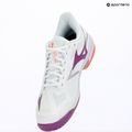 Încălțăminte de tenis pentru femei Mizuno Wave Exceed Court AC white/dahlia/lava orange 9