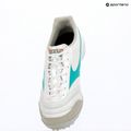 Încălțăminte de fotbal Mizuno Morelia Sala Elite TF white/arcadia/lava orange 9