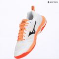 Încălțăminte de handbal Mizuno Wave Stealth Elite white/lava orange 9