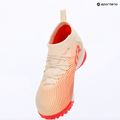 Încălțăminte de fotbal pentru copii PUMA Future 9 Match TT+ Mid Jr sugared almond/puma white/ultra red/puma black 8