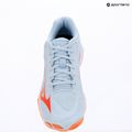Încălțăminte de volei pentru femei Mizuno Wave Lightning Pro blue finch/lava orange/flamingo coral 15
