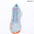 Încălțăminte de volei pentru femei Mizuno Wave Lightning Elite Mid blue finch/whitelava orange 15