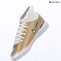 Încălțăminte de fotbal pentru copii Nike Jr. Mercurial Superfly 11 Club "Kylian Mbappé" metallic gold/green glow 15