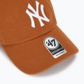Șapcă 47 Brand MLB New York Yankees CLEAN UP burnt orange 3