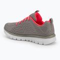 Încălțăminte pentru femei SKECHERS Graceful Get Connected gray/coral 3