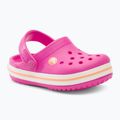 Șlapi Crocs Kids Crocband Clog roz electric/cantaloupe flip-flops
