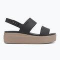 Sandale de damă  Crocs Brooklyn Low Wedge black/mushroom 2