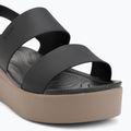 Sandale de damă  Crocs Brooklyn Low Wedge black/mushroom 7