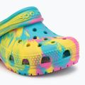 Papuci pentru copii Crocs Classic Marbled Clog Toddler digital aqua/multi 8
