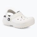 Papuci pentru copii Crocs Classic Lined Clog Toddler white/grey 2