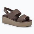 Sandale pentru femei Crocs Brooklyn Low Wedge mushroom/stucco