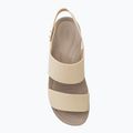 Sandale Crocs Brooklyn Met Low Wedge pentru femei din șampanie metalică șampanie 6