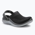 Papuci pentru copii Crocs LiteRide 360 Clog Kids black/slate grey 2