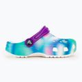 Șlapi pentru copii Crocs Classic Solarized Clog alb/multi pentru copii 3