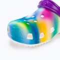 Șlapi pentru copii Crocs Classic Solarized Clog alb/multi pentru copii 8