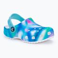 Șlapi pentru copii Crocs Classic Solarized Clog alb/multi pentru copii 2