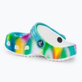 Șlapi pentru copii Crocs Classic Solarized Clog alb/multi pentru copii 4