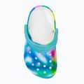 Șlapi pentru copii Crocs Classic Solarized Clog alb/multi pentru copii 6