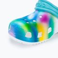 Șlapi pentru copii Crocs Classic Solarized Clog alb/multi pentru copii 8