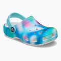 Șlapi pentru copii Crocs Classic Solarized Clog alb/multi pentru copii 9