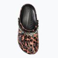Șlapi Crocs Classic Animal Remix negri/multi animale 6