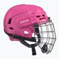 Cască de hochei pentru copii CCM Tacks 70 Combo JR pink 2