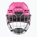 Cască de hochei pentru copii CCM Tacks 70 Combo JR pink 3