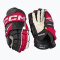 Mănuși de hochei CCM Tacks XF Pro SR black/red/white 2