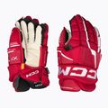 Mănuși de hochei CCM Tacks XF Pro SR red/white