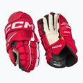 Mănuși de hochei CCM Tacks XF Pro SR red/white 2