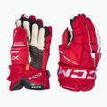 Mănuși de hochei CCM Tacks XF SR red/white