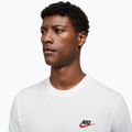 Tricou pentru bărbați Nike Sportswear Club white/black/university red 4