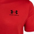 Under Armour Sportstyle Stânga piept SS tricou de antrenament pentru bărbați roșu/negru 6