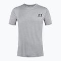 Tricou de antrenament Under Armour Sportstyle pentru bărbați Under Armour Sportstyle Left Chest SS steel light heather/black 4