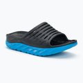 Papuci pentru femei HOKA Ora Recovery Slide 2 ebony/dresden blue
