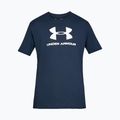 Under Armour UA Sportstyle Logo SS tricou de antrenament pentru bărbați albastru marin 1329590