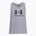 Bărbați Under Armour Sportstyle Logo Tank tricou de antrenament gri 1329589 5