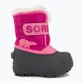 Ghete pentru copii Sorel Snow Commander tropic pink/deep blush 2