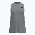 Tricou de antrenament bărbați Under Armour Left Chest Cut Off Tank steel light heather/black