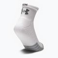 Under Armour Heatgear Quarter șosete sport 3 perechi alb și gri 1353262 2