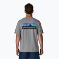 Tricou pentru bărbați Patagonia P-6 Logo Responsibili-Tee gravel heather 2