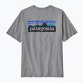 Tricou pentru bărbați Patagonia P-6 Logo Responsibili-Tee gravel heather 4