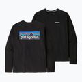 Longsleeve de trekking pentru bărbați Patagonia P-6 Logo Responsibili black 3