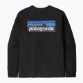 Longsleeve de trekking pentru bărbați Patagonia P-6 Logo Responsibili black 5