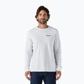 Longsleeve pentru bărbați Patagonia P-6 Logo Responsibili white