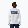 Longsleeve pentru bărbați Patagonia P-6 Logo Responsibili white 2