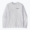 Longsleeve pentru bărbați Patagonia P-6 Logo Responsibili white 3