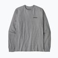 Longsleeve pentru bărbați Patagonia P-6 Logo Responsibili gravel heather 3