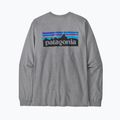 Longsleeve pentru bărbați Patagonia P-6 Logo Responsibili gravel heather 4