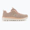 Pantofi de antrenament pentru femei SKECHERS Graceful Twisted Fortune natural/coral 2